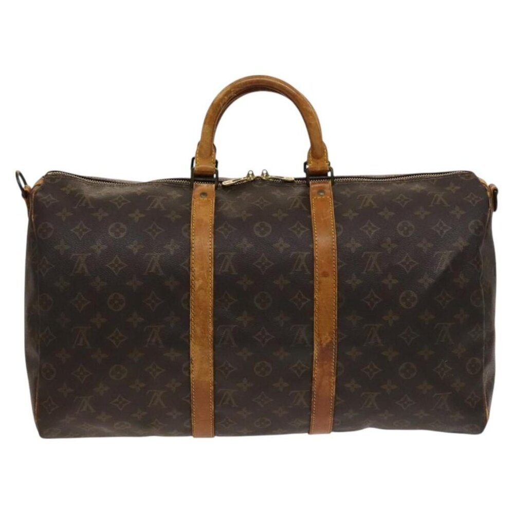 LOUIS VUITTON Monogram Keepall Bandouliere 50 Boston Bag M41416 LV Auth 128979 - Picture 2 of 16
